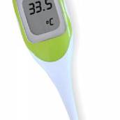 TERMÔMETRO DIGITAL CLÍNICO AXILAR JUMBO PONTA FLEXÍVEL VISOR GRANDE - INCOTERM VERDE