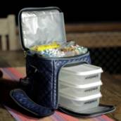 Bolsa Térmica Keepck Matelassê Mid Limit Blue 3 Refeições