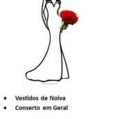 20% de descontos em vestidos ou consertos em geral