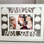 Porta Retrato em Mdf Branco.