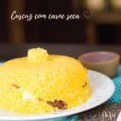 Cuscuz nordestino com carne seca