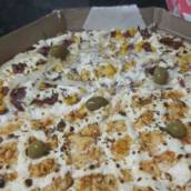 Pizza mista de Frango com Catupiry e Sergipana