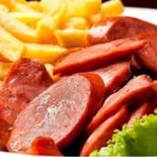 Porção de Calabresa com Fritas 