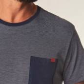 Camiseta Listrada Bolso Purple Pizzazz G