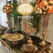 Decoração de mesa para bolos e doces 