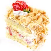 Bolo de Morango com Suspiro