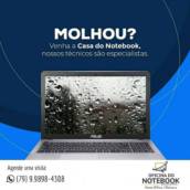 Notebook molhado