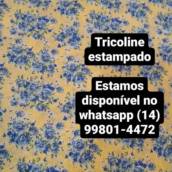 Tricoline estampada em Bauru 