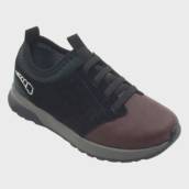 Tênis Jogging Infantil Preto e Vinho Masculino