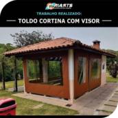 Toldo cortina com visor