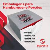Embalagem para Hamburguer e Porção