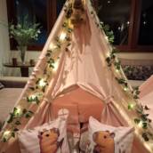 Festa do Pijama com cabanas - Tema Capivara 