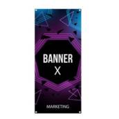 Banner para suporte X - Lona Brilho 340g