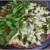 Meia rúcula com tomate seco // Meia brócolis especial