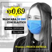 Máscara de SMS com elástico