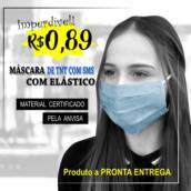 Máscara de TNT com SMS com elástico