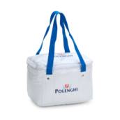 Bolsa térmica em PVC com alça de mão, dim. 17x25x17cm – cap. cúbica 07 litros