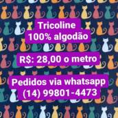 Tecido Tricoline 100% algodão em Bauru 
