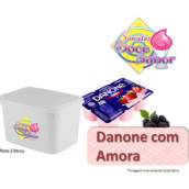 Sorvete de massa sabor Danone com Amora | Pote de 2 litros