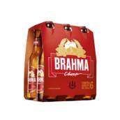 CERVEJA BRAHMA CHOPP LONG NECK 355ML CAIXA COM 6 UNIDADES 