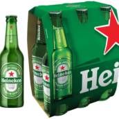 CERVEJA HEINEKEN 330ML 6 UNIDADES