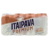 CERVEJA ITAIPAVA PREMIUM 350ML CAIXA COM 12 UNIDADES