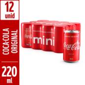 REFRIGERANTE COCA COLA MINI 220ML CAIXA