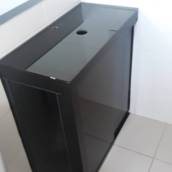 Gabinete para Banheiro de Vidro Temperado