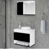 RORATO ARMARIO KIT BERGAMO SUSP. 2 PTA PRETO 63,5CM 578442 