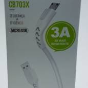 Cabo Micro usb CB703X 3A