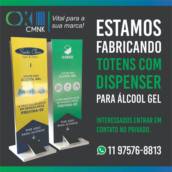 Totem de álcool em gel 