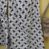 Vestido Branco e Preto 