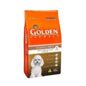 Ração 10kg Golden Mini Bits Salmão Arroz Cães Adultos Pequeno Porte