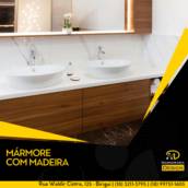MÁRMORE COM MADEIRA