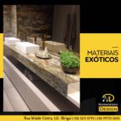 LAVATÓRIO COM MATERIAIS EXÓTICOS