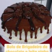 Bolo de Brigadeiro de Chocolate e Leite Ninho