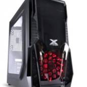 GABINETE GAMER VINIK VX GAMING KEPLER 1 FAN LED VERMELHO PATOS DE MINAS