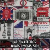 Percal Estampado Londres - 150 fios