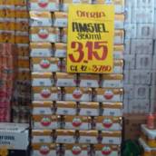 OFERTA - Amstel 350 ml Unidade (R$3,15) Caixa com 12 (R$37,80)