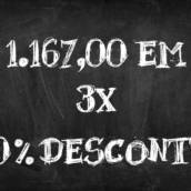 R$ 1.164,00 em até 3x com 10% de desconto