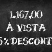 R$ 1.164,00 à vista com 15% de desconto