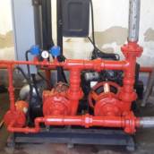 Manutenção em sistema de incêndio