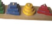 BARRA DE FIGURAS GEOMÉTRICAS COM PINOS