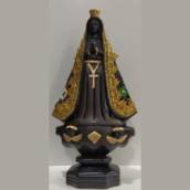 Nossa Senhora Aparecida Gesso Manto Colado de 30cm