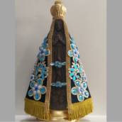 Imagem Gesso Nossa Senhora Aparecida 30 Manto colado