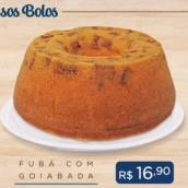 Bolo caseiro de Fubá com Goiabada