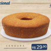Bolo funcional de Cenoura