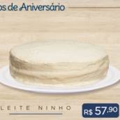 Bolo de Aniversário de Leite Ninho