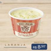 Bolo Caseiro no Pote de Laranja