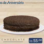 Bolo de Aniversário de Chocolate